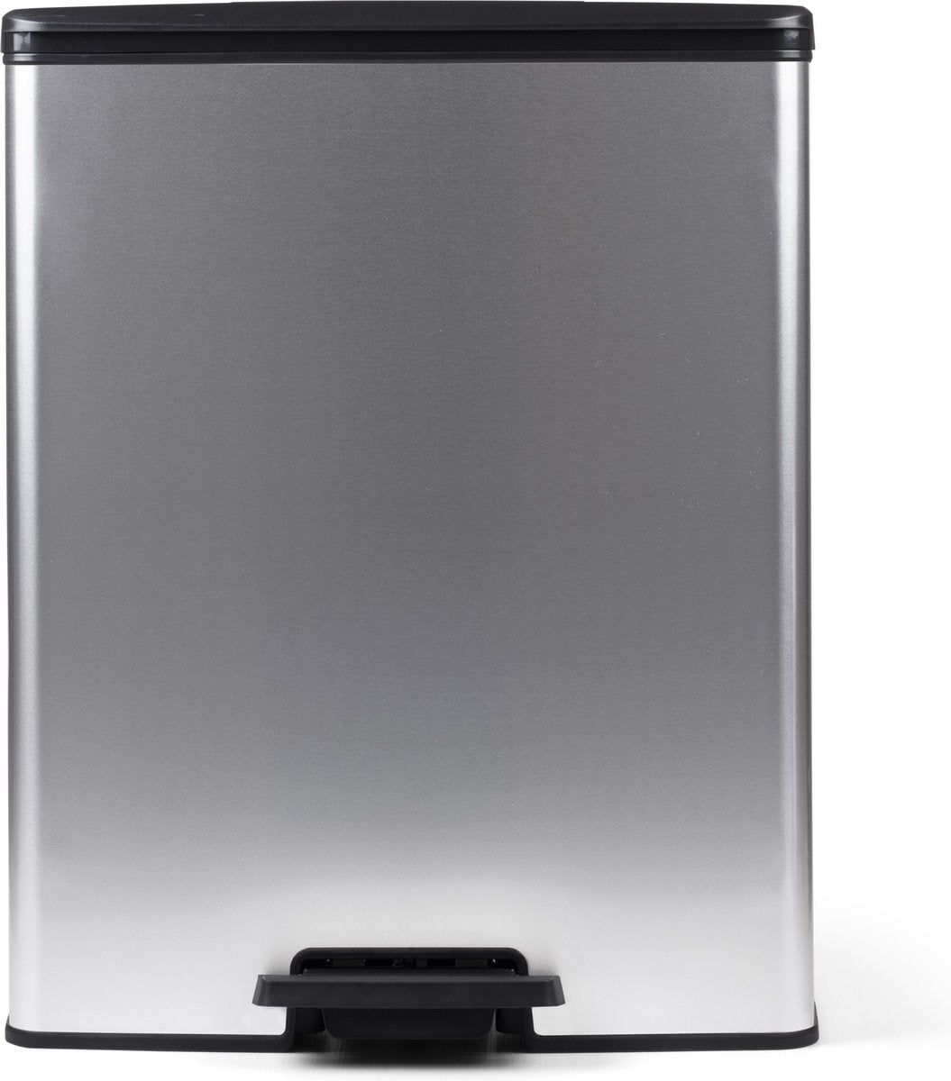 Curver Decobin Prullenbak - 65L - Rechthoekig - Zilver Metallic