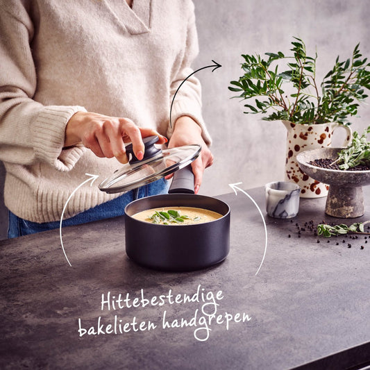 Brabantia VANTA Steelpan met Deksel -Ø 16 cm