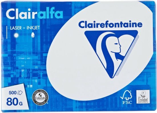 Clairefontaine A5 formaat printpapier 80 grams