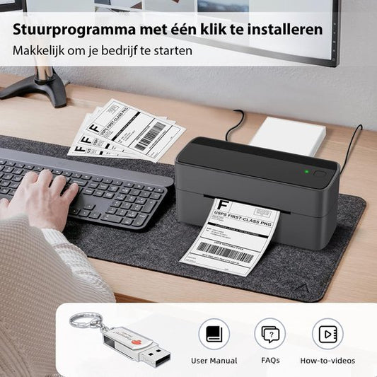 Phomemo 241BT Draadloze Thermische Label Printer