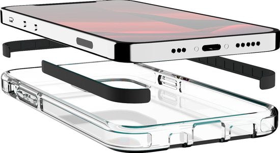 Azuri iPhone 12 Pro Max hoesje - Bumper cover - Zwart