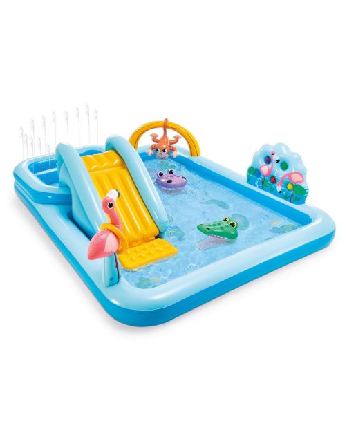 Intex Jungle Adventure Opblaaszwembad met glijbaan