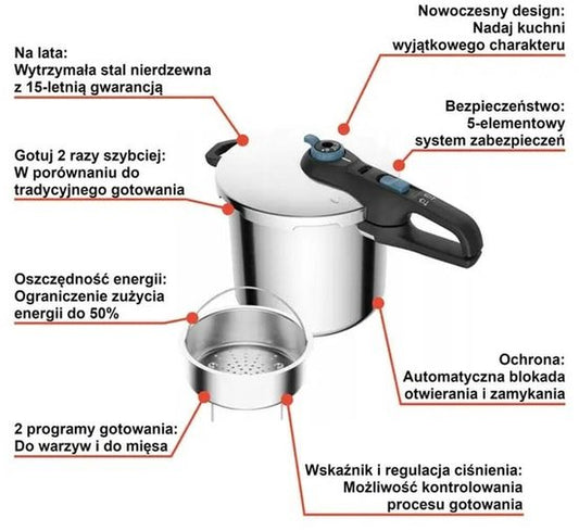 Tefal TRENDY+ Snelkookpan