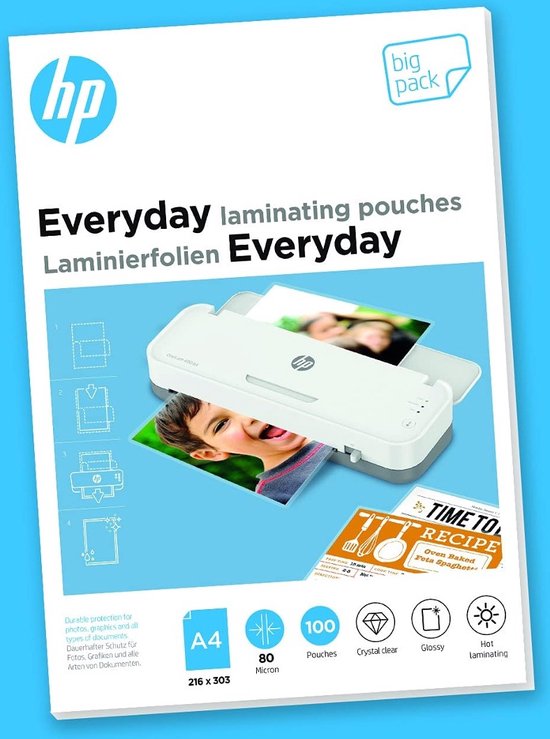 HP9154 Everyday Lamineerfolies A4 Big pack