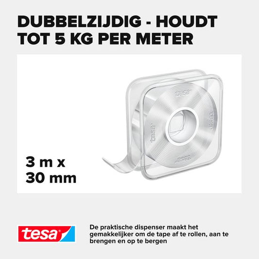 tesa nano tape transparant dubbelzijdig