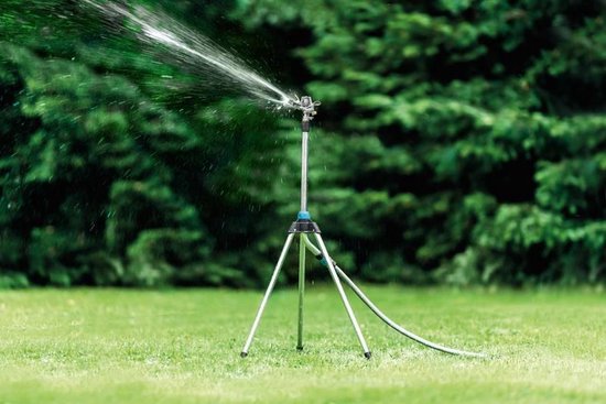 RANGE IDEAL Pulsatieregenaar op regelbare driepoot-statief