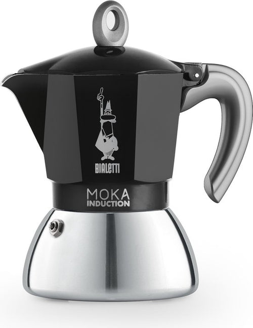 Bialetti Moka Induction Zwart Percolator 4 kops 150 ml