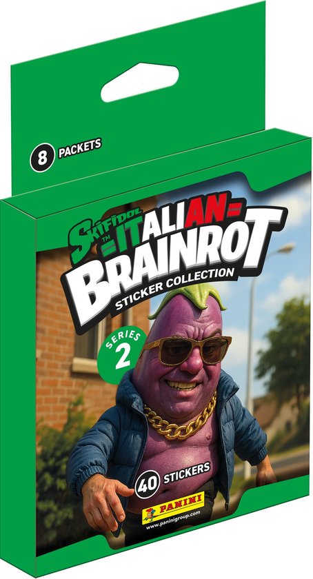Panini Skifidol Italian Brainrot Sticker 2 - Ecoblister