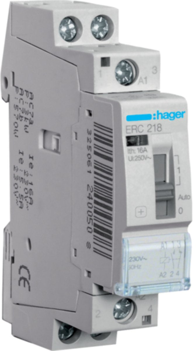 Magneetschakelaar 16 A met handbediening 230 V AC