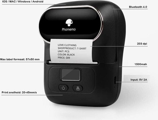 Phomemo M110 labelprinter