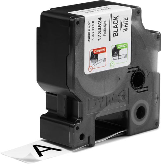 DYMO Rhino industriële Flexibele Nylon Labels 24 mm x 3,5 m