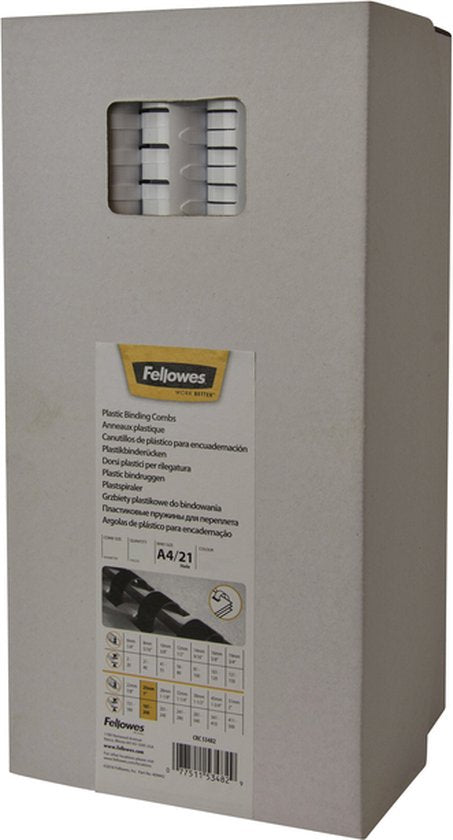 Fellowes bindruggen 8 mm zwart
