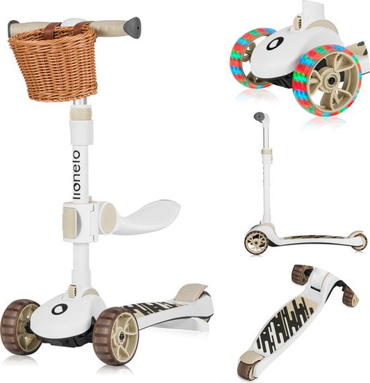 Lionelo Franky - Kinderstep 2in1 - LED - 3 wielen