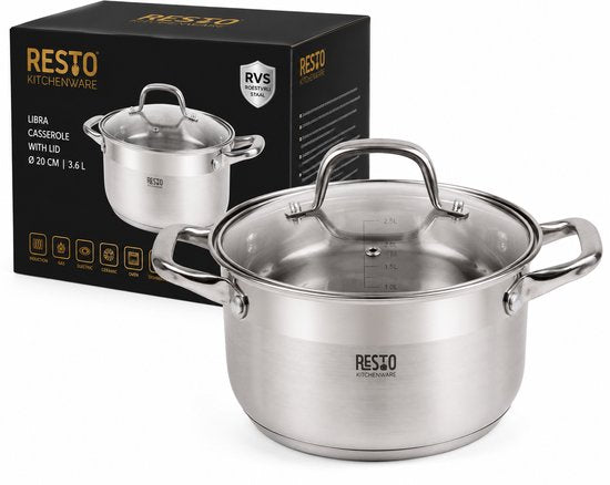 Resto Libra Kookpan 3,6 liter RVS inductie