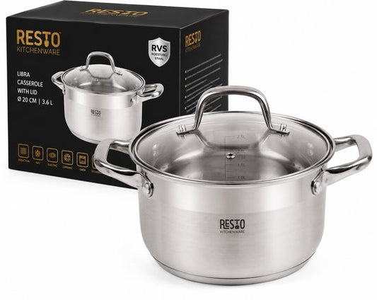 Resto Libra Kookpan 3,6 liter RVS inductie
