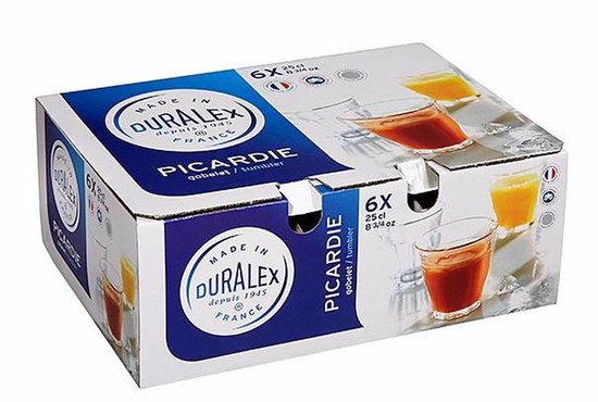 Duralex Picardie Waterglas 250ml - 6 stuks