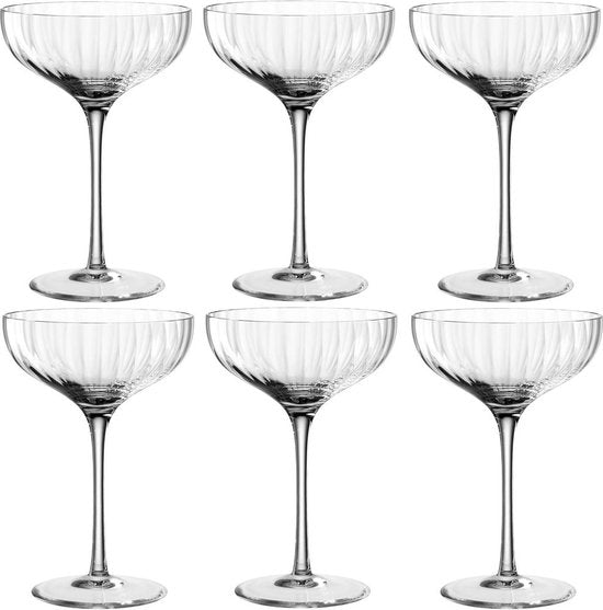 Leonardo Poesia Champagne coupe 260 ml transparant - set/6