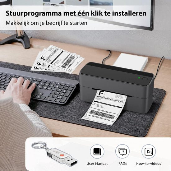 Phomemo 241BT Draadloze Thermische Label Printer