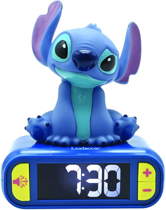Digitale wekker met 3D Stitch nachtlampje en geluidseffecten
