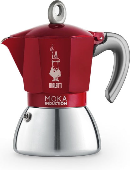 Bialetti Moka Induction Rood Percolator 6 kops