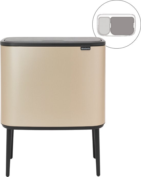 Brabantia Bo Touch Bin Prullenbak - 11 + 23 liter