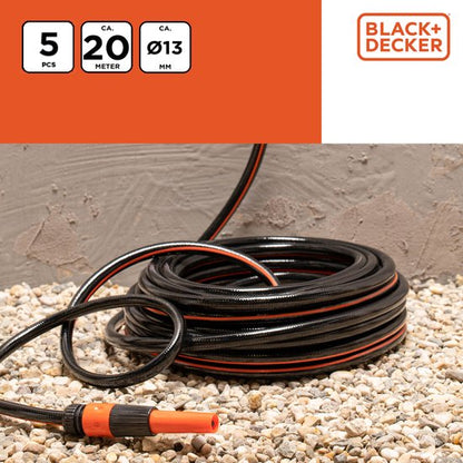 BLACK+DECKER Tuinslang met Koppelingen 20 Meter