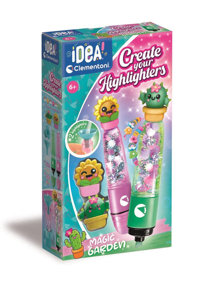 Clementoni knutselset highlighters tuin