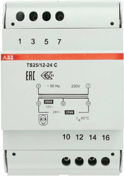 ABB Bel transformator ts 25VA 12-24V