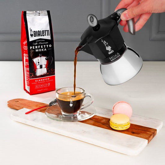 Bialetti Moka Induction Zwart Percolator 6 kops