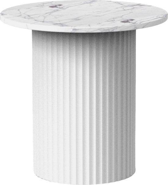 Leitmotiv Salontafel Luscious Straight Wit Ø45cm
