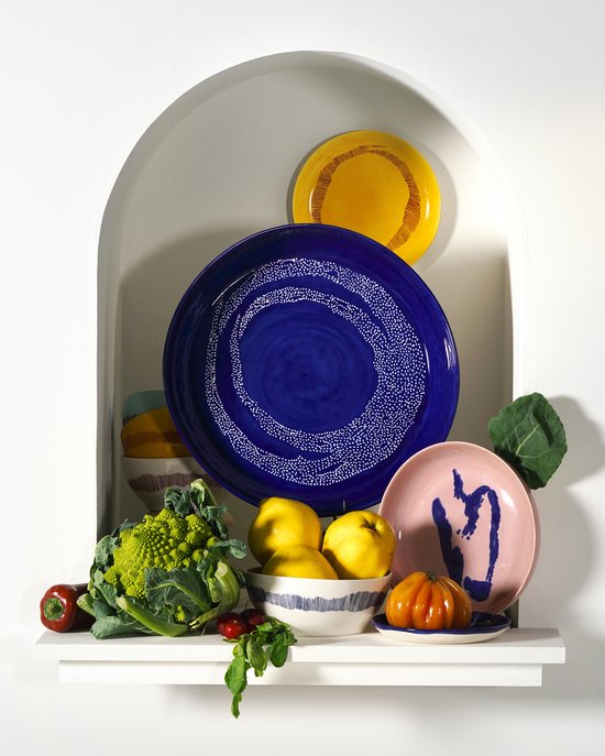 Serax Ottolenghi Feast Serveerkom M Donkerblauw/Wit 36 Ø