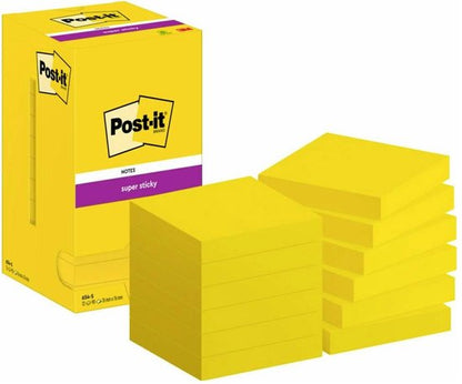 Post-it Super Sticky Notes 76x76mm 90 vel kanariegeel