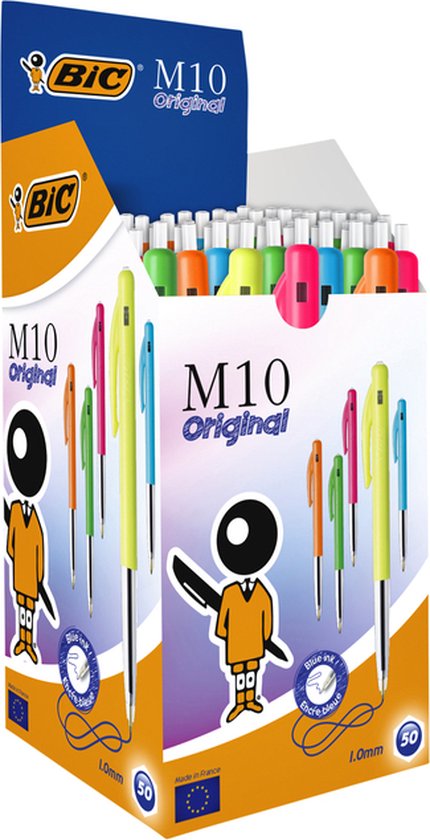 BIC M10 balpen Clic Colors