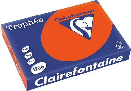 Clairefontaine Trophée Intens gekleurd papier A4 120 g kardinaalrood