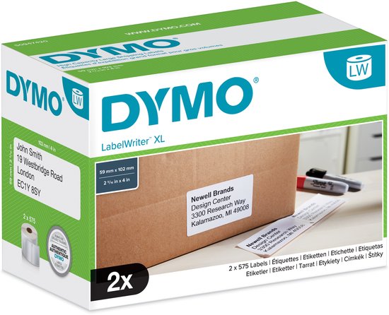 DYMO originele LabelWriter verzendlabels voor hoge capaciteit