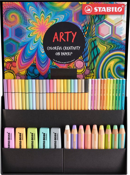 STABILO BOSS ORIGINAL Creative ARTY Mix Set In Luxe Box