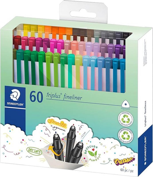 STAEDTLER triplus fineliner - PROMO etui 60 st