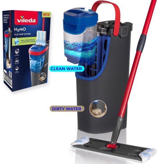 Vileda H2Pro Flatmop Systeem Complete set