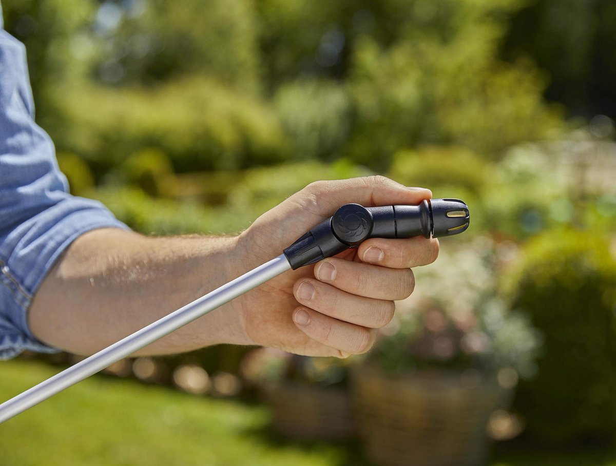 GARDENA Telescopische Sproeilans 100 Cm Rvs Zwart/zilver