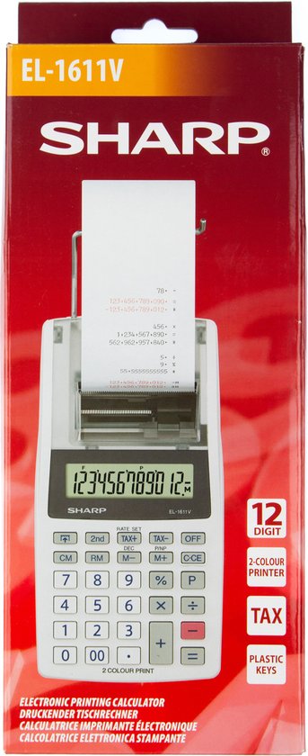 Sharp EL1611V rekenmachine