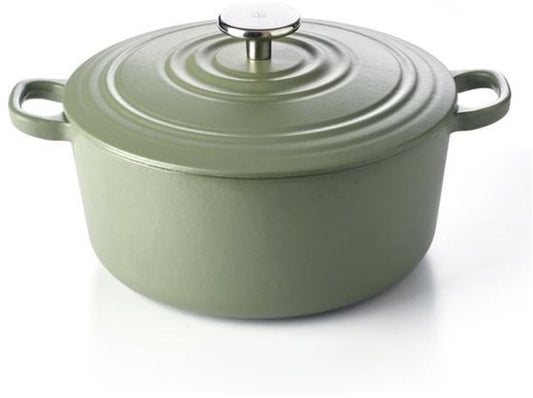BK Bourgogne Braadpan - 28CM - Groen - Gietijzer