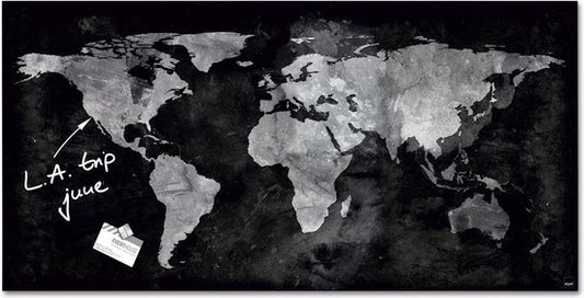 SIGEL Glas-Magnettafel artverum® 91,0 x 46,0 cm World-Map