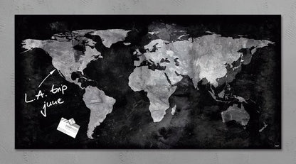 SIGEL Glas-Magnettafel artverum® 91,0 x 46,0 cm World-Map