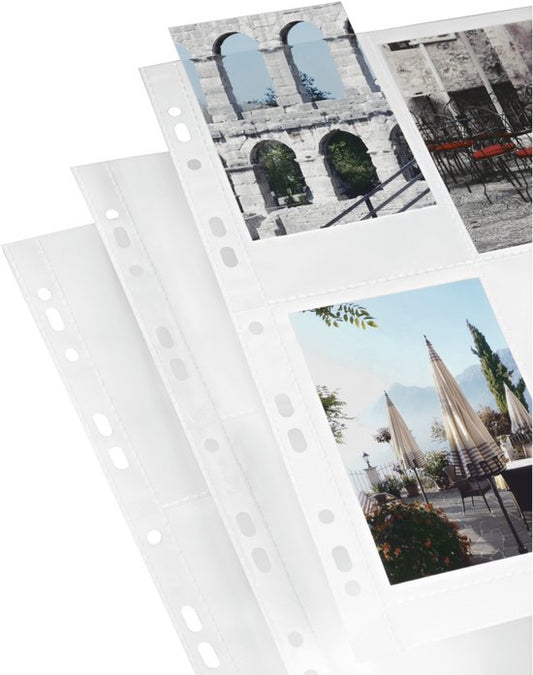 Hama Fotohoezen A4 Formaat 2x2 Wit 10x15 cm 10stk