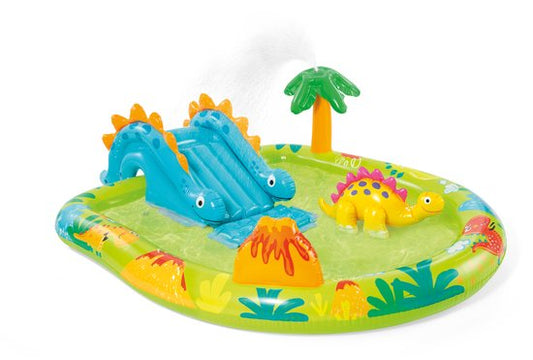 Intex Little Dino Opblaaszwembad met glijbaan