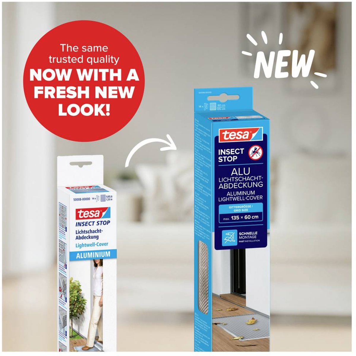 tesa Insect stop Lichtschachtrooster