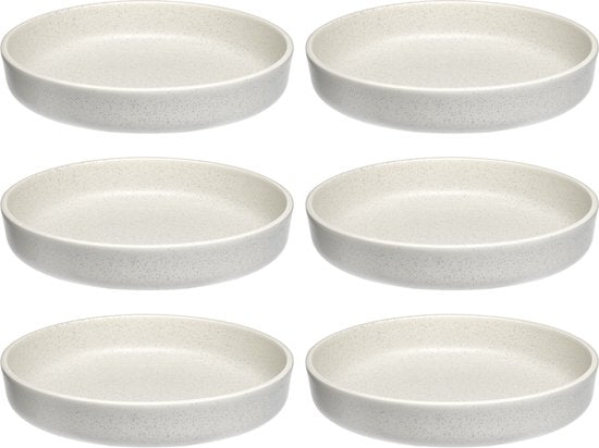 Leonardo Roma bord diep 20cm creme - set/6