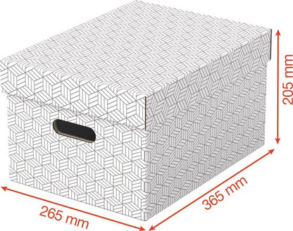 Esselte Home Middelgrote Opbergdoos met Deksel, Set van 3 Stuks