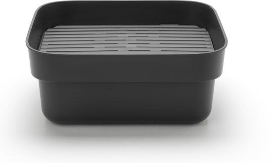Brabantia SinkSide Afwasbak Vierkant met Afdruipschaal Dark Grey