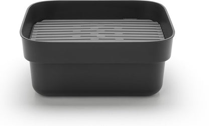 Brabantia SinkSide Afwasbak Vierkant met Afdruipschaal Dark Grey